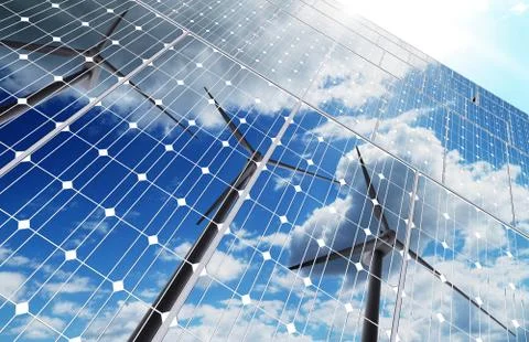 Green energy background Stock Illustration