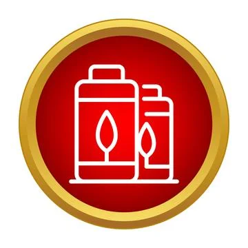 Green energy battery storage system icon Stock Illustration