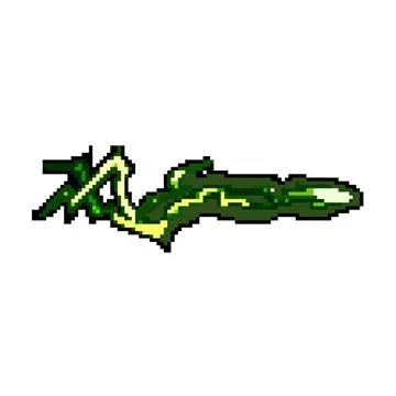 Green energy blast effect moving fast forward Stock Illustration