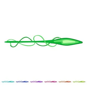 Green energy blaster shooting effect with swirling lines graphic Stock Illustration