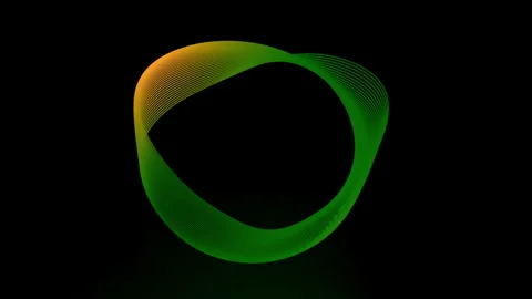 Green energy circle loop on an animation background. Stock Footage 245288624