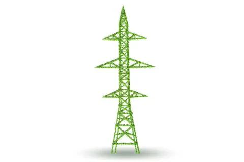 Green energy concept - 3d rendering Stock Illustration