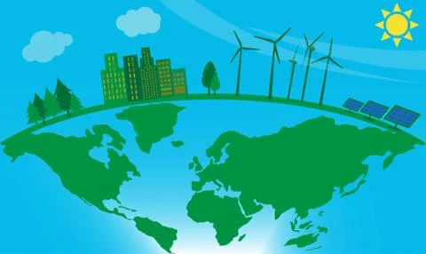 Green energy concept Stock Illustration