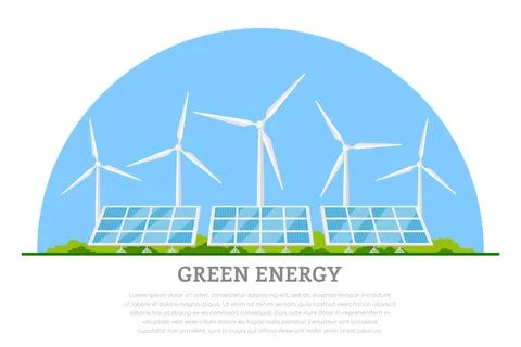 Green energy concept Stock Illustration