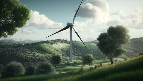 Green energy concept. Stock Illustration