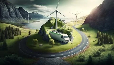 Green energy concept. Stock Illustration