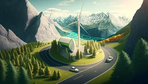 Green energy concept. Stock Illustration