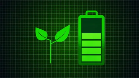 Green Energy Concept, Renewable Source Without Harmful Emissions To Atmosphere Stock Footage 153217548