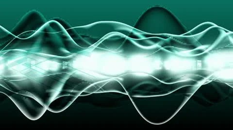 Green Energy Flow - Motion Background 83 (HD) Stock Footage 9718672