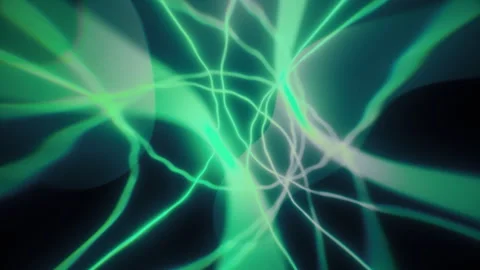 Green energy flowing through network connections Stock Footage 312835319