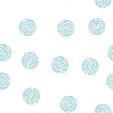 Green energy glyph seamless pattern Ilustración de archivo
