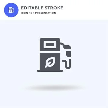 Green Energy icon vector, filled flat sign, solid pictogram isolated on white Stock Illustration