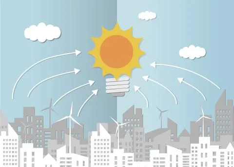 Green energy Stock Illustration