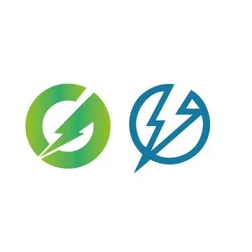 Green energy logo , eco tech logo Pro Vector Stock Illustration