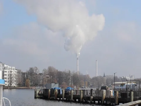 Green energy pollution Video stock 73393850