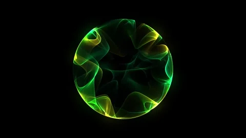 Green energy sphere. background animation. ?bstract energy sphere ball with.. Vidéo 288629485