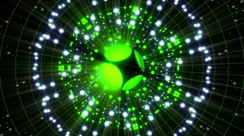 Green Energy Sphere VJ Loop Video stock 52575754