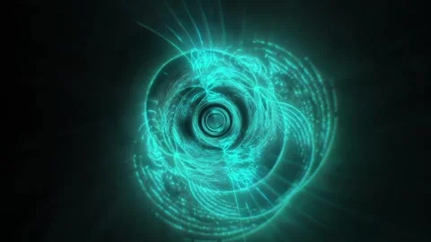 Green Energy Tunnel VJ Loop Stock Footage 329978489