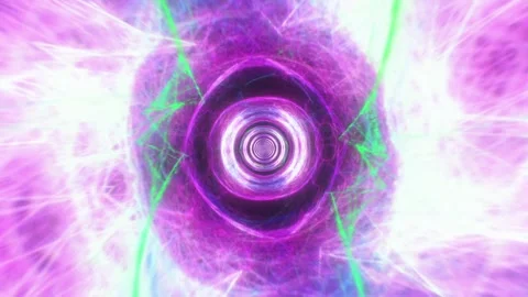 Green Energy Tunnel VJ Loop Video stock 329990314