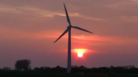 Green Energy - Wind Power - Wind Mill - Wind Turbines Stock Footage 25598527