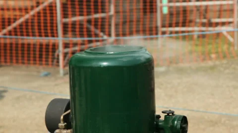 Green engine 02 Stock Footage 3175109