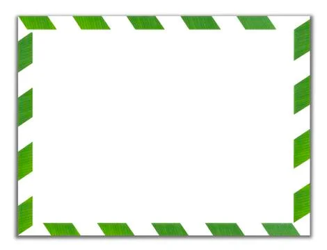 Green envelope made from green leaf isolated on white background Stock Photos