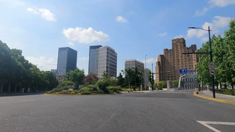 Green environment in Shanghai under lockdown Stock Footage 196213276