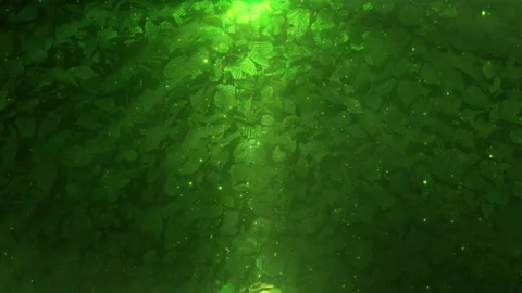 Green Environmental Background Loop Stock Footage 135521465