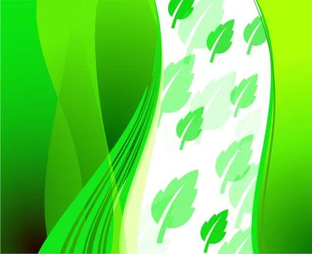 Green Environmental Conservation Background Stock Illustration
