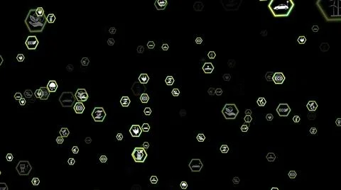 Green environmental friendly technology visualiser abstract Illustration