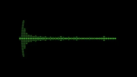 Green Equalizer On Black Video stock 300101311