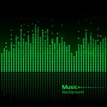 Green equalizer Stock Illustration