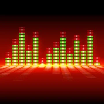 Green Equalizer Stock Illustration
