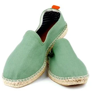 Green Espadrilles Stock Photos