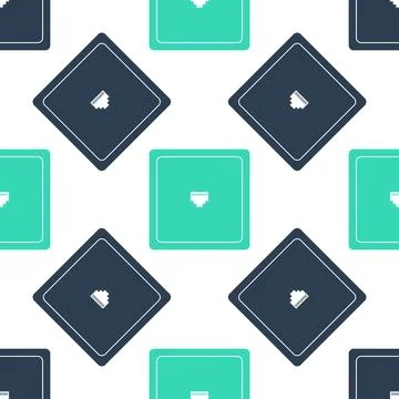 Green Ethernet socket sign. Network port - cable socket icon isolated seamless Stockillustratie