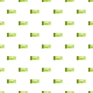 Green event ticket voucher pass seamless pattern Stock Illustration