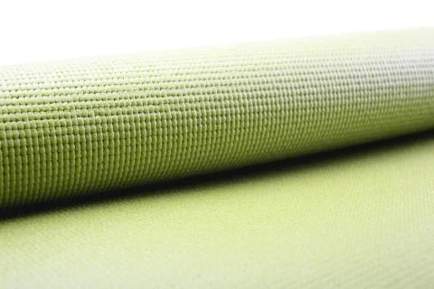 Green exercise mat Stock Photos