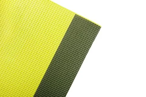 Green exercise mat Stock Photos