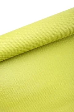 Green exercise mat Stock Photos