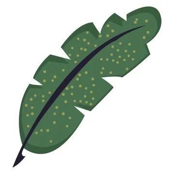 Green exotic leaf Stock-Illustration