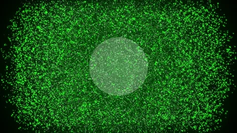 Green exploding particles background Stock Footage 172170009