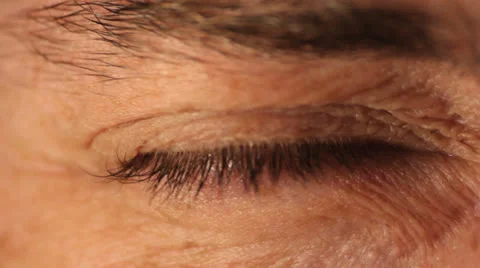 Green eye man close up studio Video stock 24784232