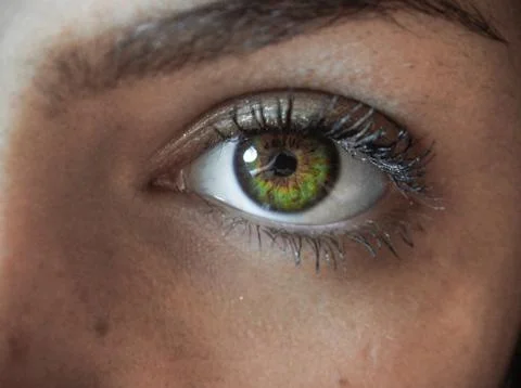 Green eye Foto stock