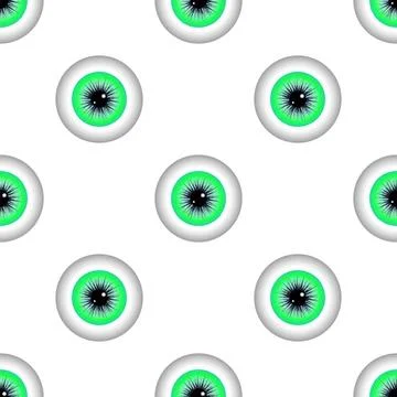 Green Eye Seamless Pattern Green Human Eye Seamless Pattern. Set of Green ... Stock Photos