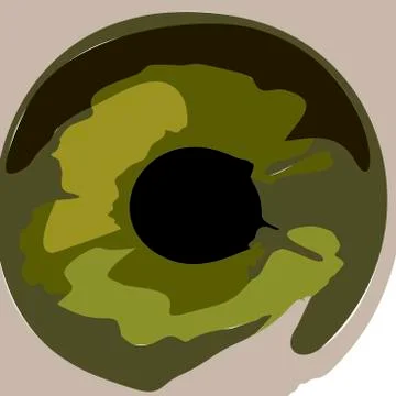 Green eye vector illustration, design Stock Illustration