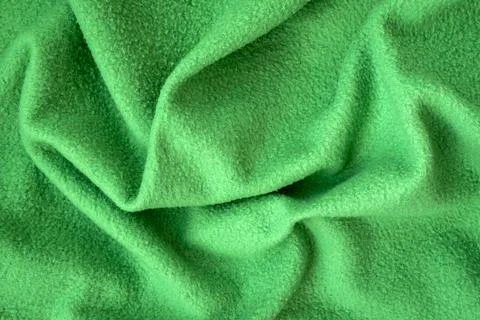 Green fabric background Stock Photos