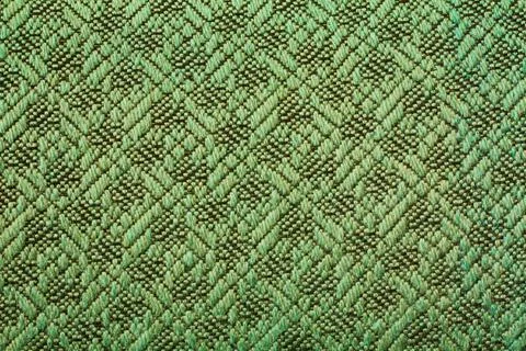 Green fabric texture. Stock Photos