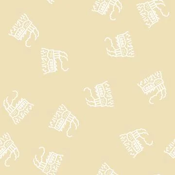 Green factory line seamless pattern Stockillustratie