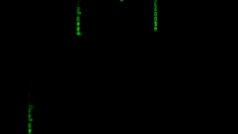 Green falling matrix style code Stock Footage 170348866