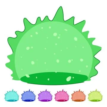 Green fantasy magic shield protecting energy barrier graphic Stockillustratie